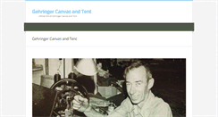 Desktop Screenshot of gehringercanvasandtent.com