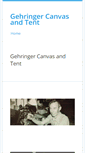 Mobile Screenshot of gehringercanvasandtent.com