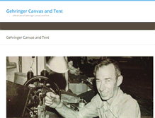 Tablet Screenshot of gehringercanvasandtent.com